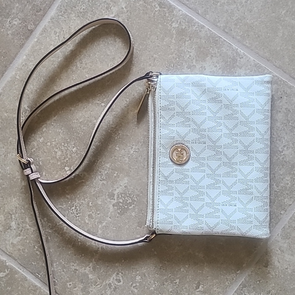 MICHAEL KORS Fulton double zip crossbody bag-EUC